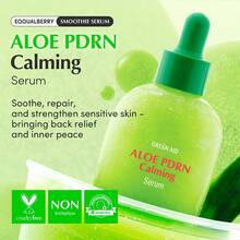 Hyaltoin Flooding Smoothie Serum – Deep Hydrating Korean Skin Care With 11 Hyaluronic Acids, Ectoine & Glacier Water, Barrier-Strengthening With 5 Ceramides, Fresh Glow (1.01oz / 30ml) - 綠色 - 查看 3