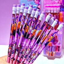 HUNTRX 字符铅笔套装，带橡皮擦笔帽，HB 书写铅笔，适用于学校用品、文具和礼品赠送 - 隨機款式 - 查看 1