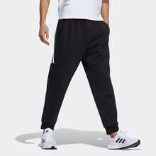 adidas 跑步訓練透氣束腳運動九分衛褲 男款 白條紋 - 黑與白 - 查看 5