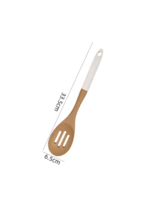 Bộ 5 món dụng cụ nấu ăn bằng gỗ cao cấp, thìa và muỗng gỗ chống dính, muỗng múc canh, muỗng lọc và muỗng nấu ăn, muỗng xới, thích hợp để múc canh, bít tết, mật ong, trà, sữa, món tráng miệng, ngũ cốc, dùng trong nhà bếp, nhà hàng và các món ăn cần nấu ở nhiệt độ cao khác. Chống dính, chịu nhiệt, dễ vệ sinh, bền, vật dụng thiết yếu trong nhà bếp, quà tặng Ngày của Mẹ, quà Giáng sinh, quà tặng tựu trường. - Nhiều màu - Xem 19