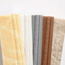 1 Roll 3.93 Inch X 90.55 Inch Self-Adhesive Waistline, Solid 3D Frame Wall Sticker For Decorating Wall Corners, Door Frame Edges, Wall Sticker Background Trim, For Wall Protection And Home Decor - A - View 12
