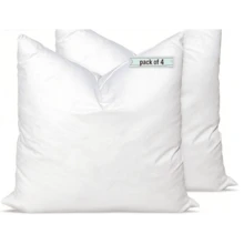 Ultra Fluffy Throw Pillow Inserts, Premium Square Hypoallergenic Down Alternative Pillow For Couch Bed - White - View 9