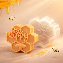 Zhonghui Mold Bộ khuôn silicon hình tổ ong, khuôn DIY hình tổ ong dễ thương để làm xà phòng, nến, nhựa, thạch cao, đồ thủ công mỹ nghệ, khuôn làm thủ công thiết kế hình ong dễ thương. - Con ong - Xem 4