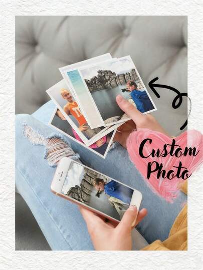 1 pieza/3 piezas/6 piezas Texto y arte de foto personalizados, decoración de pared con fotos, impresión de fotos, foto personalizada, impresión de regalo de cumpleaños, imagen personalizada, decoración de foto personalizada, decoración de habitación con foto pequeña, regalo del Día de San Valentín, aniversario, Año Nuevo, regalo para ella, regalo para él, regalo para mamá, regalo para amigo, regalo para novio, regalo para novia, decoración del hogar, decoraciones, regalo personalizado, regalo personalizado