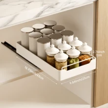 Pull-Out Storage Rack, No-Drill Sink Cabinet Pull-Out Organizer | Kitchen Seasoning/Cookware Pull-Out Storage Rack | Sliding Drawer And Kitchen Storage Organizer | Perfect Gift For Mother's Day, Father's Day And Anniversary - Multicolor - View 17