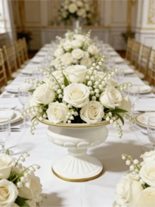 1pc Resin Vase With Roman Column Design, Elegant And Fashionable, Suitable For Wedding Season. Can Be Used For Wedding Decor, Dining Table Centerpiece, Signing Table, Dessert Bar, And Main Table Arrangement, Adding French Softness And Elegance To Your Wedding, Making Every Wedding Photo Natural And Atmospheric. - Multiple Styles - View 6