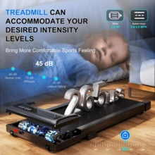 Foldable 6% Slope Under Desk Treadmills 2.5 HP Quiet Walking Pad Portable Remote Control LED Display 300LBS Exercise Walkingpad - 查看 6