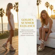 Women Flats - Gold - View 2