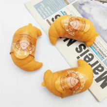 1个仿真牛角面团球挤压玩具，减压捏捏乐 - 彩色 - 查看 7