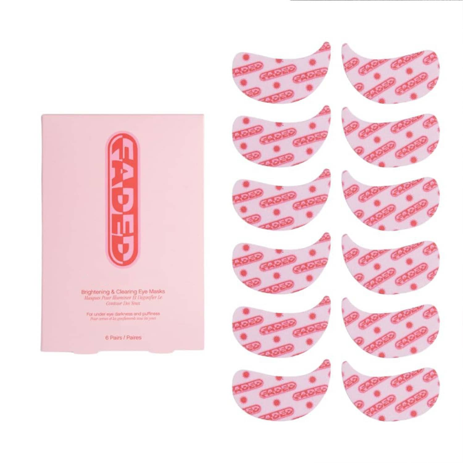 12pcs Collagen Eye Patch Jericho Rose Jelly Patches, Korean Under Eye Patches For Puffy Eyes And Dark Circles, Anti-Wrinkle, Collagen, Caffeine, Niacinamide, Ceramide, Antioxidant, Skin Care - 粉紅色的 - 查看 1