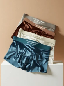 Men's Boxer Briefs Set Of 4 Pieces, Cool Touch, Ice Silk, Comfortable, Seamless, Breathable, Satin, Cool Touch, Comfortable, Breathable, High Elasticity, 4 Units, Super Comfortable, Cool Touch, Lightweight, Quick Drying. Men's Satin Boxer Briefs Set Of 4 Pieces, Cool Touch, Premium, Ultra Soft, Breathable. Set Of 4 Men's Boxer Briefs, Cheap, Comfortable, Cool Touch, Elastic, Premium Quality, Comfortable, Breathable, High Elasticity, Cool Touch, Quick Drying, Seamless, Lightweight. - 4 lõi mistas - Xem 2