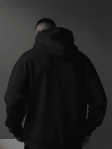 Men's Hoodie Sweatshirt, Perfect Streetwear Style For Winter - Negro - Ver 2