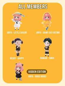 SPY * FAMILY Anya's Daily Life DLC Series Blind Box, ABS Hard Material Non-Plush Filling, Classic Anime Collaboration Theme Peripheral Blind Box, Anime Character Statue Model Decorative Ornament Blind Box, Christmas Surprise Unboxing Gift - Multicolor - View 3