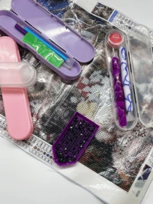 Long Storage Box, Available In 14.5cm Short And 17.6cm Long Sizes, 4 Colors To Choose From Macaron Solid And Transparent. Tight-Fitting Lid, Dustproof And Moisture-Proof. Suitable For Storing Craft Tools, Organizing Stationery And Cosmetics, Portable And Practical For Travel - Multicolor - View 4