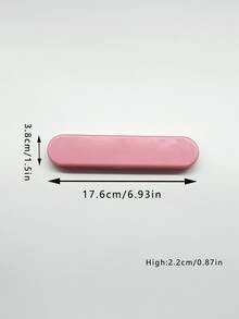 Long Storage Box, Available In 14.5cm Short And 17.6cm Long Sizes, 4 Colors To Choose From Macaron Solid And Transparent. Tight-Fitting Lid, Dustproof And Moisture-Proof. Suitable For Storing Craft Tools, Organizing Stationery And Cosmetics, Portable And Practical For Travel - Multicolor - View 12