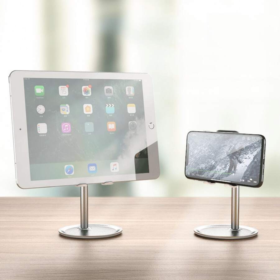 铝合金K1可折叠可伸缩桌面手机支架、平板电脑支架、直播支架