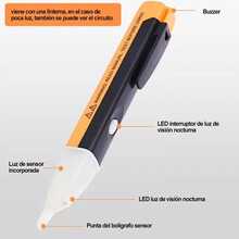 Voltage Detector Pen Current Tester 90-1000v AC - 彩色 - 查看 2