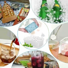 Home Ice Tray Set, With Lid, Home Ice Maker, Popular Ice Maker, With Ice Scoop, Lid And Container, Can Make Spherical Ice Cubes For Chilling Cocktails, Tea, Coffee - Multicolor - View 5