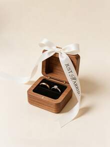 12条/6条装婚礼缎带，“新婚快乐”白色缎带，适用于包装订婚礼物、手工制作、装饰婚礼请柬、装饰派对餐桌、制作发饰、装饰花束和包装派对小礼物，也适用于单身派对、新娘送礼会和订婚庆祝活动。 - 象牙白 - 查看 4