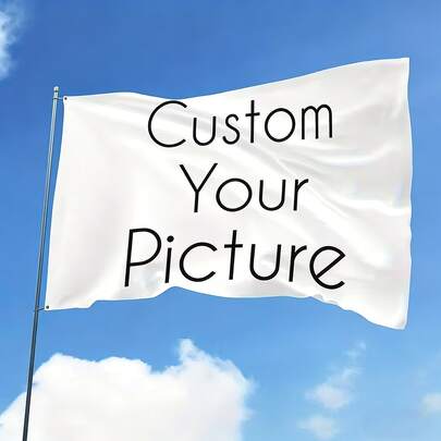 Cờ polyester tùy chỉnh - Bền chắc, đường may đôi, hoàn hảo cho các buổi tụ họp, trang trí ngoài trời và thông tin cá nhân hóa, dễ dàng tải hình ảnh lên, cờ trang trí ngoài trời | Biểu ngữ rực rỡ | Polyester bền, thích hợp cho trang trí sân vườn, trang trí ngoài trời, trang trí nhà cửa, thích hợp cho mọi mùa, quà tặng cho gia đình, quà tặng cá nhân hóa, không kèm cột cờ