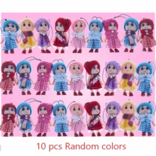 10个可爱小毛线帽迷糊娃娃手掌娃娃钥匙手机链挂件 8厘米模糊娃娃吊坠 女孩玩具钥匙扣 - 学生奖励礼物 - 均碼 - 查看 13