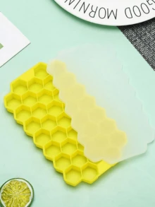 Khay làm đá bằng silicon có nắp đậy, khuôn đá viên có thể tháo rời, khuôn silicon, khuôn làm sô cô la, đá viên xếp chồng, dùng cho cocktail và cà phê, đá viên/hộp đựng đá mùa hè, thích hợp cho đồ uống lạnh, khuôn đá viên mùa hè, dụng cụ nhà bếp. - Nhiều màu - Xem 10