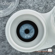 1对LEERMOO自然放大瞳孔隐形眼镜，大直径，适合学生日常佩戴，柔软舒适，也适合约会或派对，可使用6个月。 - Siri blue - 查看 6