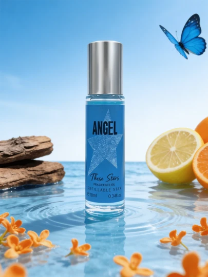 10ml Sea Salt & Orange Scented Essential Oil Roll-On, Relieves Fatigue, Freshens Air | Long-Lasting, Natural, Fresh, Alluring Fruity Aroma Aromatherapy Portable Roll-On Oil, Suitable For Parties | Girlfriend Gifts, Birthday Gifts