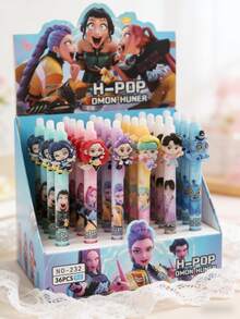 Hasbro 1/6 chiếc bút xóa được hình nhóm săn phù thủy hoạt hình, bút mực xanh hình nhóm nhạc nữ pop bằng nhựa, đồ dùng học tập cho học sinh. - Nhiều màu - Xem 3