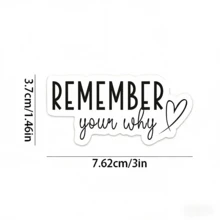1pc "Remember Your Original Intention" Inspirational Sticker - Motivational Vinyl Decal | Uplifting Positive Quote, Suitable For Laptop, Water Bottle And Notebook - Multicolor - View 6
