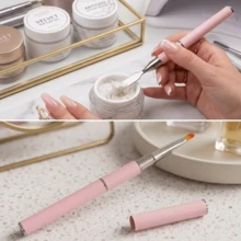 Bộ 1/2/4 cọ vẽ móng hai mặt đa chức năng, dụng cụ tạo hình móng gel, dụng cụ làm móng đa năng cho móng acrylic và gel UV. - Màu tím hoa cà - Xem 1