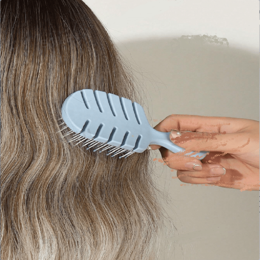 1pc Curling Hair Styling Comb, Suitable For Curly, Wavy Or Spiral Hair - Lightweight Comb With Flexible Anti-Static Design, Easily Detangles Hair, Creates Curly Styles And Adds Volume; Breathable Structure Helps Quick Drying And Easy Heat Styling; Ergonomic Non-Slip Handle For Comfortable Grip; Suitable For Both Men And Women; Ideal For Daily Hair Care And Salon Use