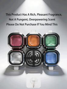 3/6/12pcs Portable Car Diffuser, Car Air Freshener, Keeps Car Interior Fresh, Aromatherapy, 5 Scent Options. Suitable As Birthday, New Year Gift, For Women, Home Decor, Men, Wedding, Etc. - Multicolor - View 6