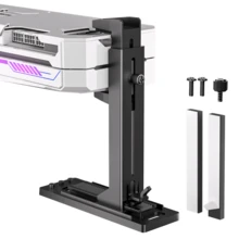 Giá đỡ card đồ họa máy tính để bàn bằng chất liệu ABS, giá đỡ GPU mở rộng, phụ kiện nâng hạ card màn hình, phiên bản đen trắng. - Xem 9