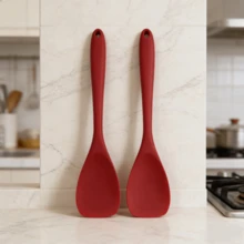 Silicone Spoonula Set 2/4 Packs - Heat Resistant Non-Stick Spatula Spoon For Baking/Cooking/Mixing - Seamless Flexible Scrapers, Dishwasher Kitchen Utensils (Multicolor) - Orange - View 13
