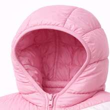 Premium Waterproof Children's Puffer Jacket - Pink - View 7