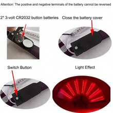1pc Foldable LED Light-Up Dance Fan, Night Performance Accessory For Halloween, Christmas, Carnival Parties - Multicolor - View 10