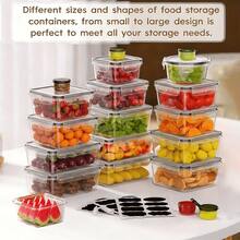 24/40/48 Piece/Set Food Storage Box Set, Fresh-Keeping Box, Bento Box, Easy To Fix Lid - Sealed Plastic Container, Suitable For Pantry, Travel, Outdoor Picnic, Kitchen Organization, Including Labels And Markers (12/20/24 Lids+12/20/24 Boxes) - 40 chiếc (20 hộp đựng + 20 nắp) Hộp đựng đồ ăn dã ngoại ngoài trời - Xem 6