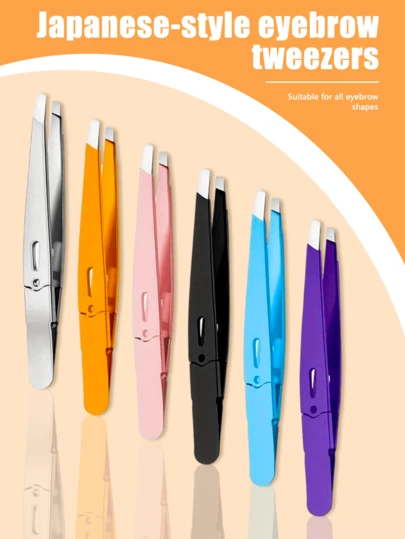 High Precision Stainless Steel Eyebrow Trimmer, Suitable For Eyebrows, Fine Hair And Mustache. Ultra-Thin Flat-Tip Trimming Tool. Japanese Eyebrow Trimmer, Stainless Steel Eyebrow Trimmer, Eyebrow Shaping And Beauty Tool, Eyelash Trimmer, Suitable For Home And Salon