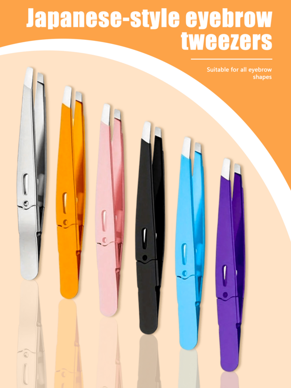 High Precision Stainless Steel Eyebrow Trimmer, Suitable For Eyebrows, Fine Hair And Mustache. Ultra-Thin Flat-Tip Trimming Tool. Japanese Eyebrow Trimmer, Stainless Steel Eyebrow Trimmer, Eyebrow Shaping And Beauty Tool, Eyelash Trimmer, Suitable For Home And Salon