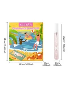 1 pièce/5 pièces/10 pièces Parfum parfumé à la plage de 10 ml, essentiel pour les vacances, rafraîchisseur d'air d'été, petit flacon portable, parfum d'ambiance longue durée pour la maison, 5 options de parfum, vous plonger dans un festin olfactif - A - Voir 3