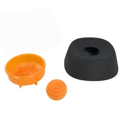 2个装宠物慢食碗 - 专为猫狗设计，防滑互动式喂食碗，模拟自然舔舐行为，缓解焦虑，防止过度进食。适用于酸奶、果泥、肉汤和湿粮。易于清洁的设计，帮助您科学地照顾宠物，实现健康喂养。