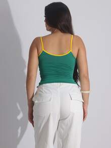 3-Piece Set: Basic Tank Top And Cropped Top In Spandex Fabric - New - 查看 4