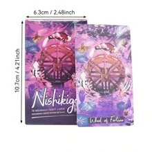 Bộ 78 lá bài kiểu Tarot Nishikigoi, trò chơi bài nghệ thuật cá Koi dành cho người mới bắt đầu. - Nhiều màu - Xem 2