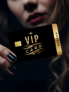 1pc Gold VIP Exclusive Credit Card Sticker, Gold/Platinum Birthday Gift, PVC Material Anti-Fingerprint Durable Scratch-Resistant, Suitable For Men, Women, Couples, Decor For Debit/Credit Cards, Student ID Cards - Type a - View 2