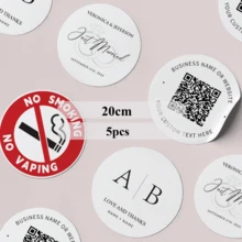 4-26cm Customized QR Code Stickers, Personalized Stickers With QR Code And Text, Suitable For Business Social, Party Gifts, Restaurants, Cafes, Ideal Packaging Labels For Merchants, Customized Business Social QR Code Stickers - Round - View 25