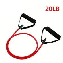 1pc Resistance Band, Portable Home Gym Accessories With Door Anchor, Handles, Carry Bag And Ankle Straps - Multicolor - View 5