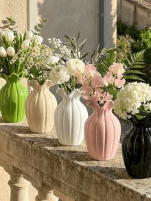 1 pièce Vase en résine fait main - Décoration vintage, convient pour le salon et l'ameublement doux | Décoration de la maison, décoration de la chambre, décoration de style bohème, ornement de table, cadeau unique, décoration de mariage, ornement en résine - Nouveau modèle - Voir 7