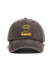 1pc Unisex Camel Washed Baseball Cap, Classic Casual Retro Style, Soft Sweatband, Adjustable Size, Lightweight Versatile, Vintage Dad Hat, Suitable For Outdoor Sports, Daily Wear, Party, Beach, Ideal Gift For Family And Friends,Summer,Holiday - Camel - View 6