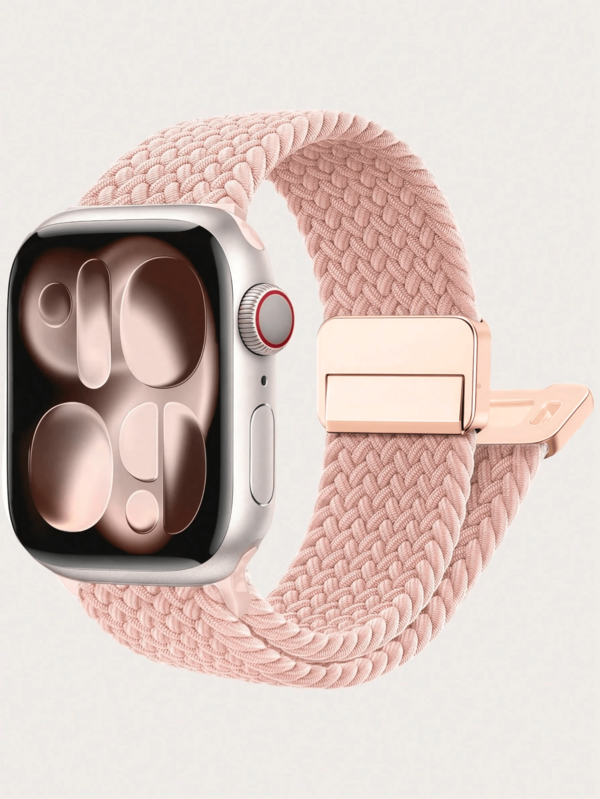 حزام مضفر مغناطيسي متوافق مع ساعة أبل بقياس 38مم 40مم 41مم 42مم 44مم 45مم 46مم 49مم للنساء والرجال، حزام نايلون ناعم متوافق مع سلسلة ساعات آي ووتش 11 10 9 8 7 6 5 4 3 أولترا 3 2 1 SE، هدايا للأصدقاء والعائلة